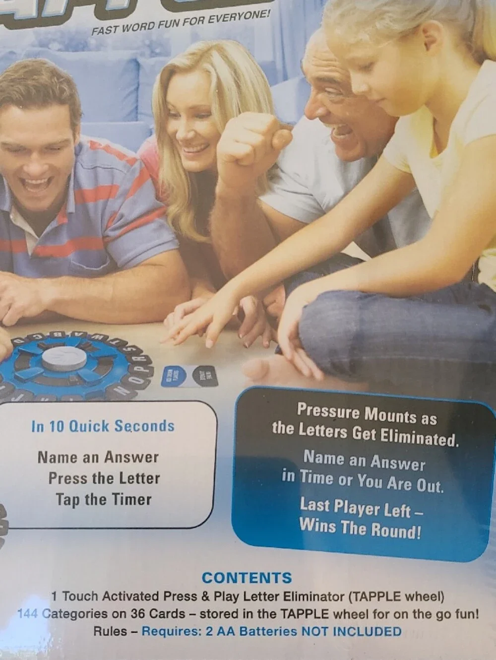 TAPPLE Fast Word Game - Blue- Party Word Challenge